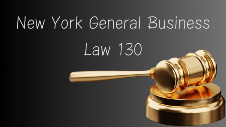 New York General Business Law 130