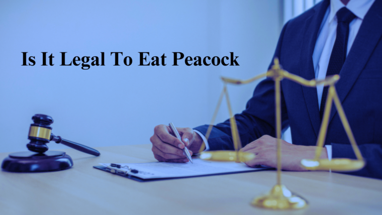 Is It Legal To Eat Peacock